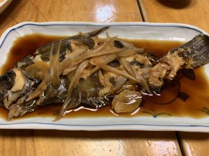 刺身に煮つけ、美味しくいただきました（笑）