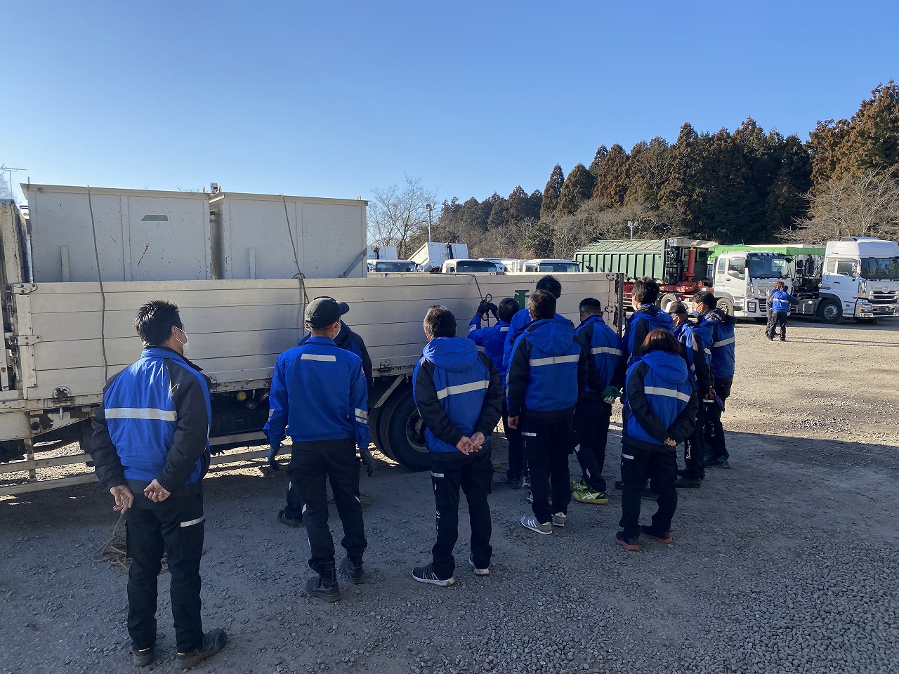 トラックロープについて研修を行いました！